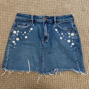 Custom PacSun daisy jean skirt